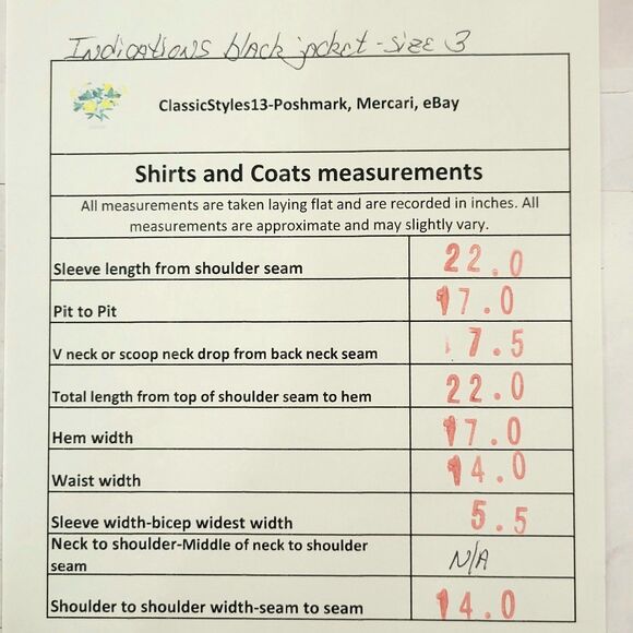 Indications rhinestone black party jacket size 3 - Picture 6 of 6